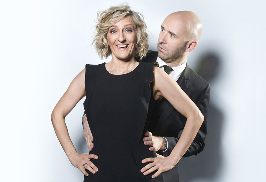 Cécile Giroud et Yann Stotz au festival de rire de Genève, le mercredi 26 avril 2017